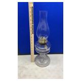 OIL LAMP & SILVER PLATED BOWL