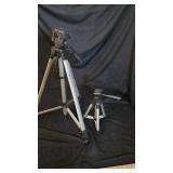 2 camera tripods
