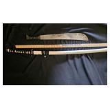 Japanese Katana Sword and Columbian machete