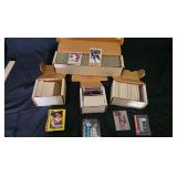 Sports cards, hundreds, hockey, wrestling, soccor