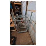 very heavy metal racks on wheels