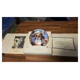 twelve oaks vintage plate, music box, Cert of AUTH