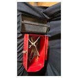Tool box with tools red