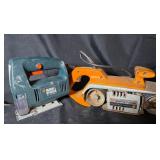 BLACK AND DECKER JIG SAW AND BELT SANDER, WORK