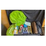 wilderness stuff, tent, pop up portable, bungees