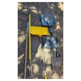 shovels and rakes