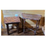 2 side tables, restore piece