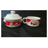 Campbells soup mug and sugar bowl