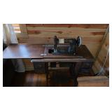 Bruce Rotary sewing machine pedal cabinet, works