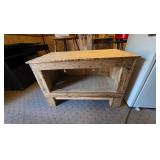 wooden table, restoration piece