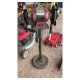 AMROX 8' BENCH GRINDER ON STAND (WORKS)