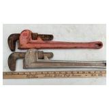 (3) 18' PIPE WRENCHES