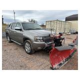 2012 CHEVY AVALANCHE 4x4 W/ WESTERN V SNOW PLOW