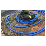 ROLL OF 1' POLY PIPE, 1-1/2' POLY PIPE & 2' POLY