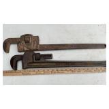 (2) 24' PIPE WRENCH