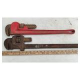 (2) 24' PIPE WRENCHES