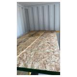 (3) 4X8 SHEETS OF 3/4' OSB & 5/8 PIECES