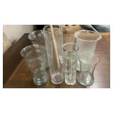 (17) Glass Vases
