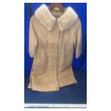 Fur Coat mink & suede Size 10