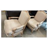 (2) Queen Anne Arm Chairs - Dapha