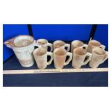 (8) FRANKOMA GLASSES & PITCHER
