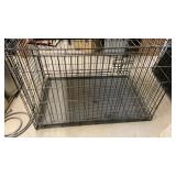 (2) LARGE FOLDING PET CRATES