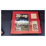 (2) SIGNED TIMBERWOLVES TICKETS WALL HANGINGS