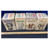 (6) COORS & BUDWEISER STEINS (NIB)
