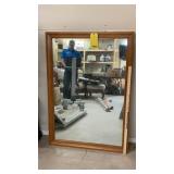 Mirror Framed Wood measures 34 1/2  X 42 1/2
