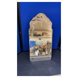 Venetian Etched Glass Mirror 24" X 11 3/4" &