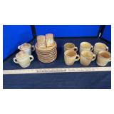 FRANKKOMA CREAM & SUGAR, CUPS & PLATES