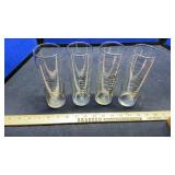 (8) BEER GLASSES
