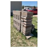(44+\-) cement block and (23) 4x4x16 cement block