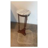 STONE TOP PEDESTAL