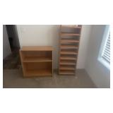 (2) WOOD SHELVES