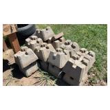 (18) CEMENT DECK BLOCK
