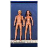 1978 KENNER LUKE SKYWALKER & PRINCESS LEIA