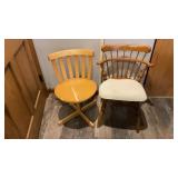 (2) WOOD CHAIRS