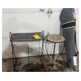 2-metal plant stands & camp chair