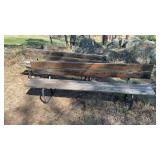 3-8ï¿½ park benches with metal frames