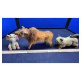 60'S-70'S BOBBLE HEADS & CARVED BUFFALO (VINTAGE)