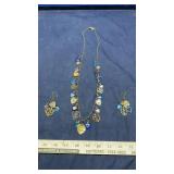 GLASSWORKS STUDIO L&D NECKLACE AND EARRINGS