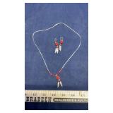 STERLING NECKLACE & EARINGS