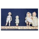 TEA  TIME PORCELAIN FIGURES # 9118-1 & (2) DOLLS