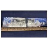 (2)  9/11 SILVER LEAF COIN CERTIFICATE