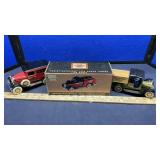 (3) HARLEY DAVIDSON DIECAST CARS