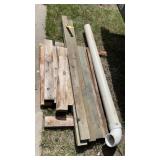 GREEN TREATED 2x4ï¿½s, METAL BB HOOP POLES & 4in.PVC