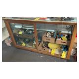 GLASS DISPLAY CABINET MEASURES 60'W X 25'D X 36' T