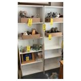 (3) WHITE SHELVES BOTH MEASURE 24.5'W X 10'D X 70T