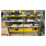 GLASS DISPLAY CABINET MEASURES 60'W X 18'D X 54'T